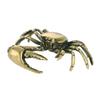 Funny Pure Brass Crab Figurines Animal Statue Miniatures Copper Ornament Home Office Desk Decoration Crafts Home Decor Nordic