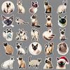 50 Cute Siamese Cat Stickers: Waterproof, Cartoon Pet Decorations for Cups and Journals