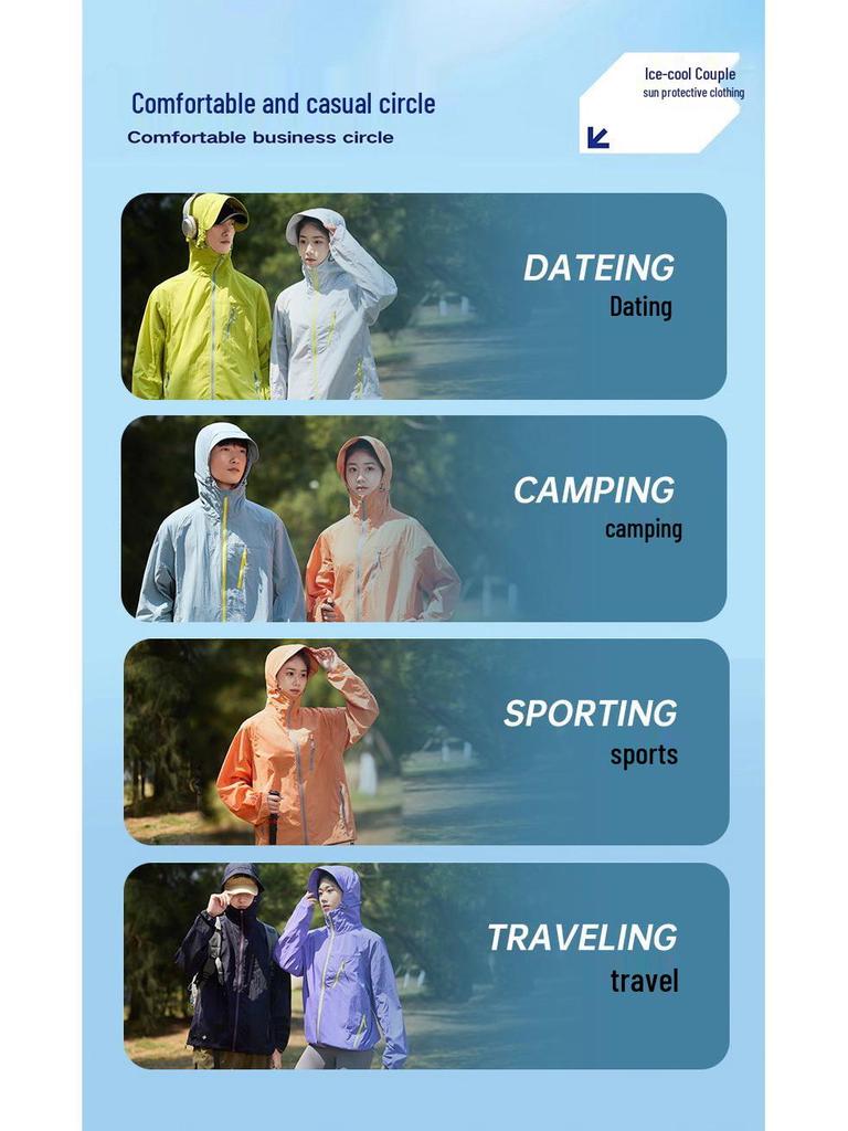 Unisex Schnelltrocknend Eis Seide Sonnenschutz: Leichte, atmungsaktive Sommerkleidung mit UPF50+