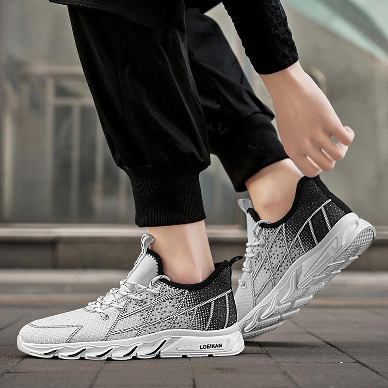 2025 New Summer Soft-soled Running Fly-woven Men's Shoes Comfortable Men's Mesh Sports Shoes Casual Outing Forrest Gump Shoes