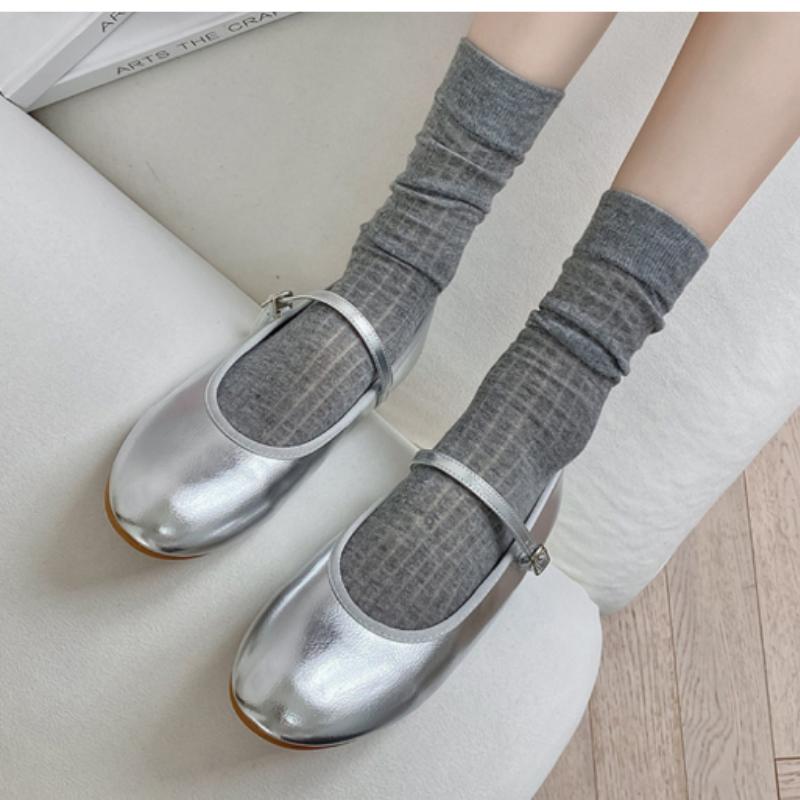 Made in Korea Ribbed Crew Socks 5-Pack