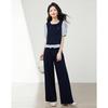 Women's Lyocell Wide-Leg Pants & Shirt Set