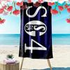 Asciugamano da Spiaggia Stampato Schalke 04, Asciugamano Grande Morbido Asciugatura Rapida per Spiaggia Campeggio Nuoto