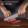 Sunnecko 3-Piece Kitchen Knife Set: Chef's Knife, Vegetable Knife, and Paring Knife. Made with High-Carbon Stainless Steel and Damascus Pattern with W