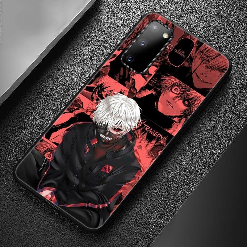 Anime Tokyo Ghoul Telefon Fall Für Samsung Galaxy S20 S21 FE S10 Lite Hinweis 20 10 Lite S8 S9 S10E S10 Plus ultra Schwarze Weiche Abdeckung
