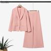 ZANZEA Women Long Sleeve Blazer and Pants Casual Two Piece Suit Sets