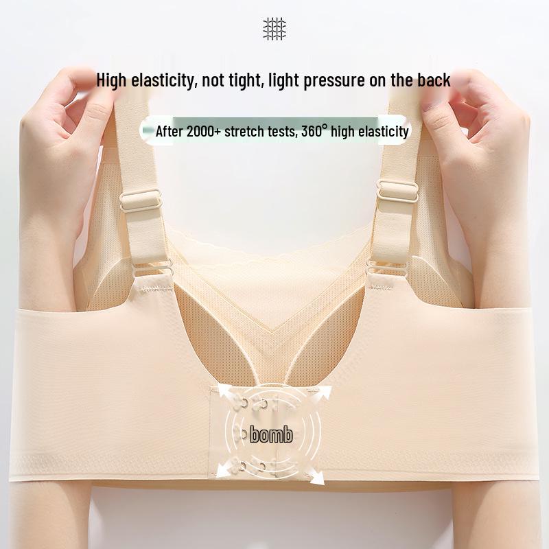 Women's Seamless Post-Mastectomy Bra with Breathable Silicone Prosthesis