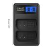 Portable LCD Micro USB Chargers for DCS1 DCS1M DCS1R DCS1RM DCS1H Battery Convenient Double Slot Charger Repalcement