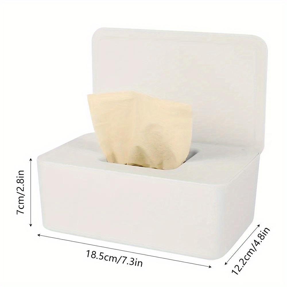 Wet Wipe Box with Dust Cover, Wet Tissue Box, Household Desktop Storage Box, Tissue Sealing Cover Box
