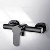 Single Handle Matte Black Wall Install Rain Shower System Stainless Steel Bathroom Shower Faucet Mixer