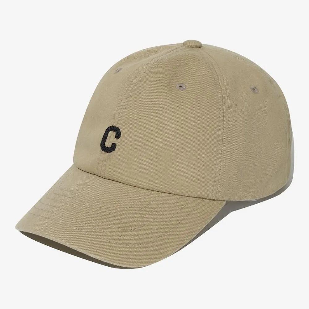 Small C Logo Flat Embroidery Standard Fit Ball Cap Beige CO2606CA11BE FREE
