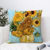 Van Gogh Oil Painting Pillow Case Plush Fabric Soft Double Sided Print Sofa Cushion Cover Throw Pillow Covers