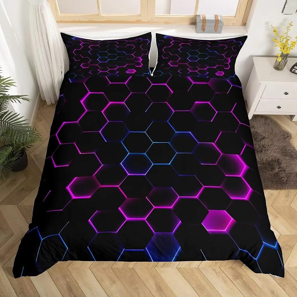 Colorful Art Down Comforter Set Bedding Set 3-piece Duvet Cover Set