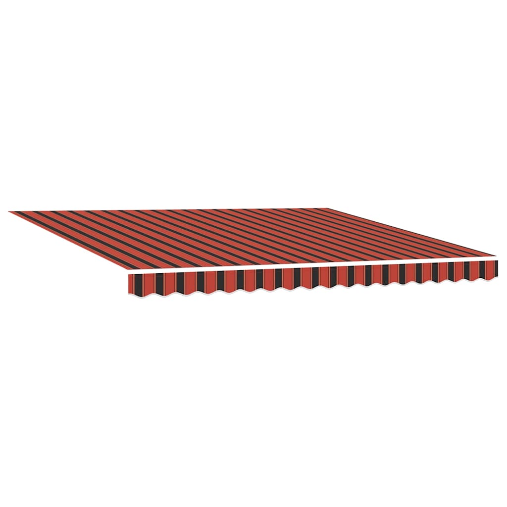 Retractable Awning Orange and Brown 400 X 300 Cm