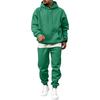 Men's Hooded Sweatsuit Set with Loose Fit for Fall Winter Casual Athletic Wear