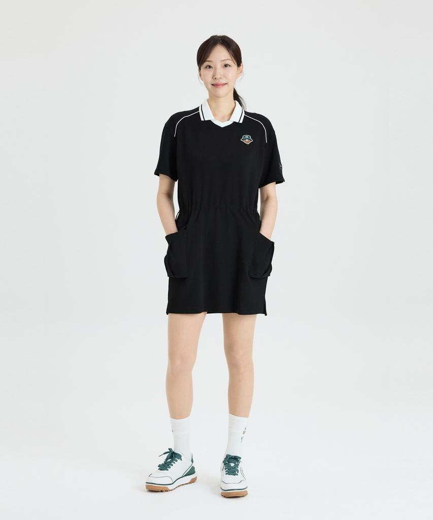 Goldeunbeeo (W) Pique Polo Collar One-Piece G5Uam26231Bkx