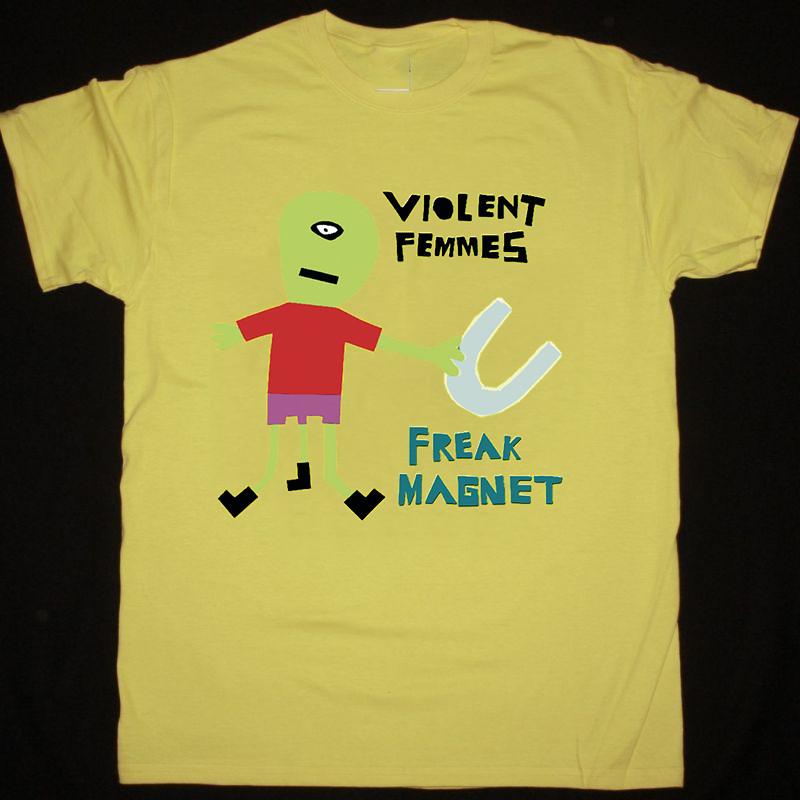 Violent Femmes Band Freak Magnet Yellow Cotton T Shirt Full Size S-5XL TT807 Unisex T-Shirt S