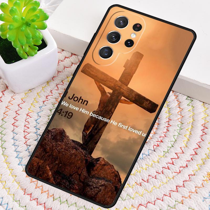 He First Loved Us Tree - God Silicone Phone Case For Samsung Galaxy Note 10 Pro S26 S25 S24 S23 S22 S21 Plus S25Ultra Capa Cover