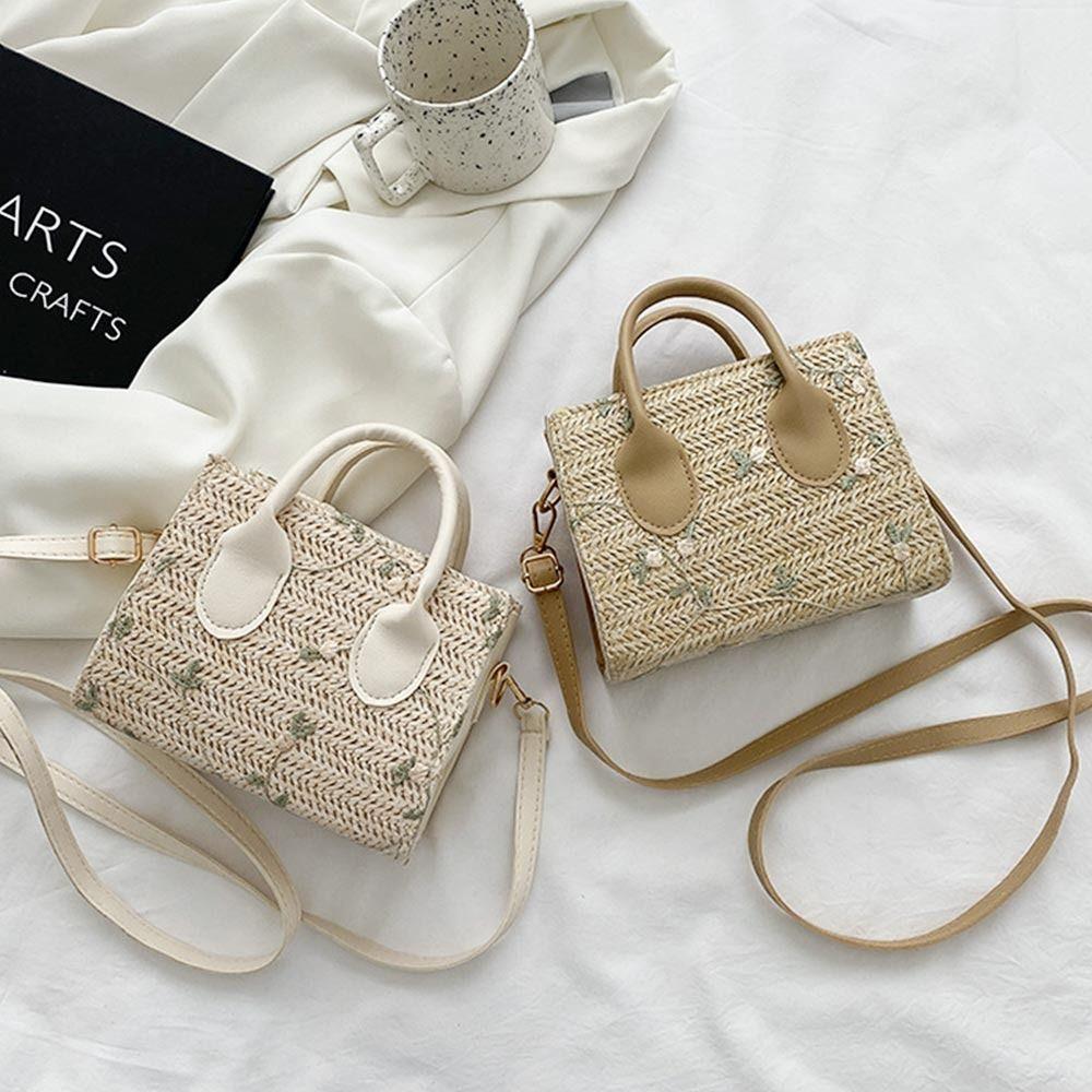 

Модные повседневные летние однотонные соломенные сумки на ремне, сумки через плечо