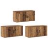Wall Mounted TV Cabinet Set 3 Pcs Reclaimed Wood Look 80 X 34.5 X 40 Cm