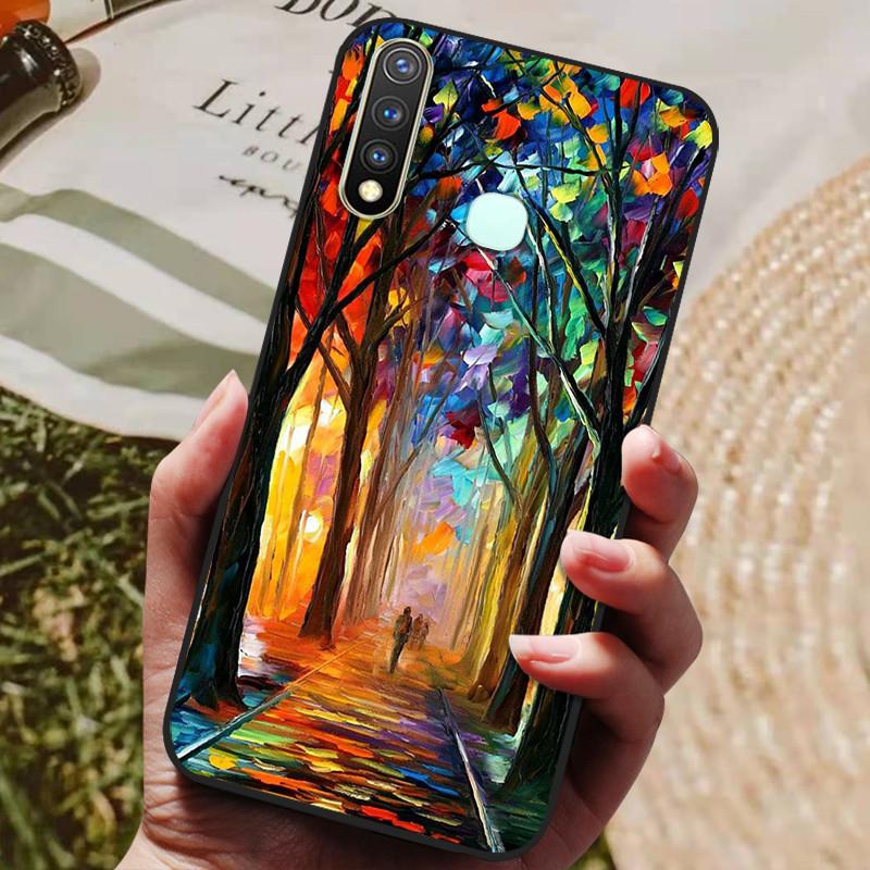 For Vivo Y19 Case Silicone Cover For Vivo 1915 Y19 Y 19 Case 6.53'' Soft TPU Silicon Phone Back Protective Bumper Shells Coque