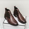 Fashion High Quality and Comfortable Soft Leather Boots Brand's New Autumn High Top Business Men's Boots Outdoor Commuting Walking Boots