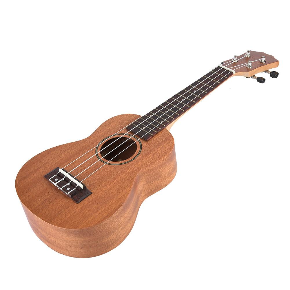 21 Zoll Sapeli Ukulele 4 Saiten Musikinstrument Spielzeug Geschenk für Anfänger Schüler Kinder
