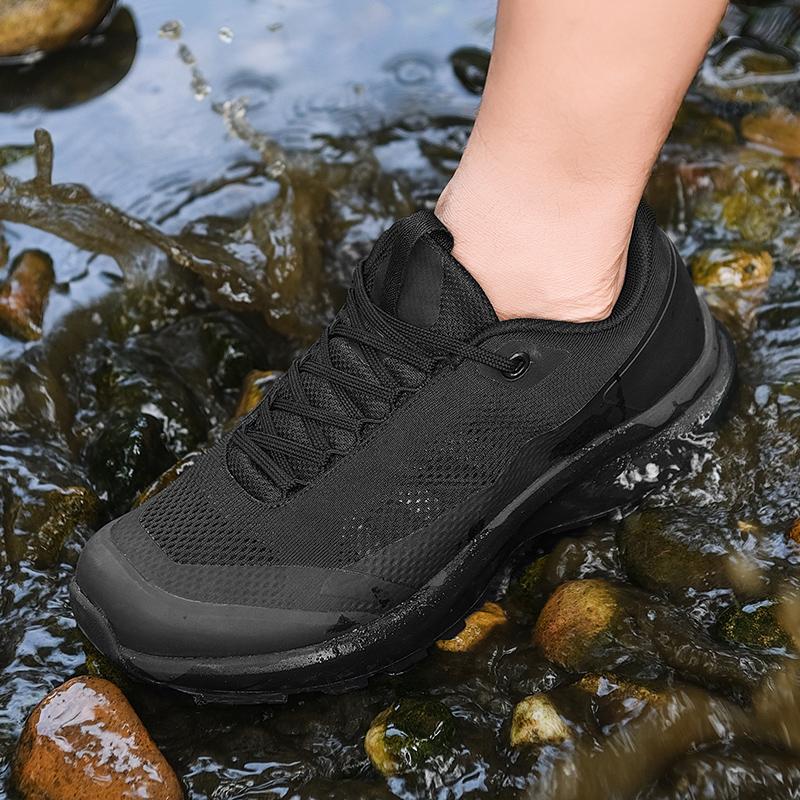 Waterproof Hiking Shoes Men Outdoor Mountain Climbing Sneaker Mens Top Quality Casual Non-Slip Trail Running Shoes Sneakers