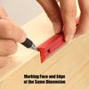 Woodworking Edge Ruler Set Corner Rulers Precision Edge Measuring Ruler V Shaped Straight Ruler 7/9/13 Inch