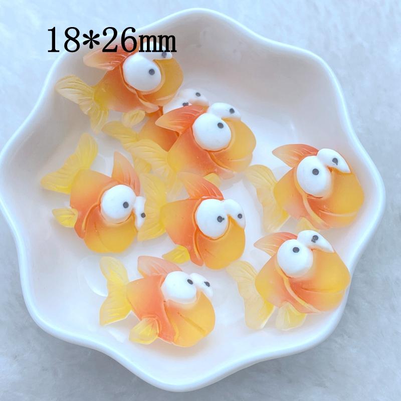 10Pcs New Cute Resin Mini Marine Animal Series Flat Back Manicure Parts Embellishments For Hair Bows Accessories