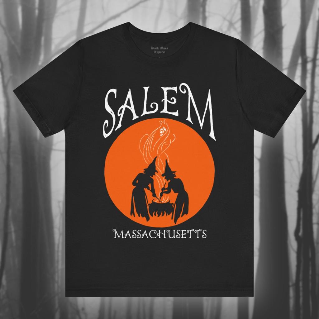 Salem Massachusetts, Travel Shirt, Witchy, T Shirt Halloween Tshirt, Spooky Season, Salem Witch Trials T-shirt, Creepy Gothic Tee Unisex