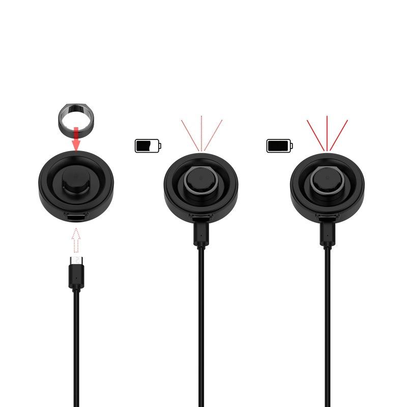 Custodia di Ricarica Portatile Compatta con Cavo USB-C Compatibile per Oura Ring Gen3