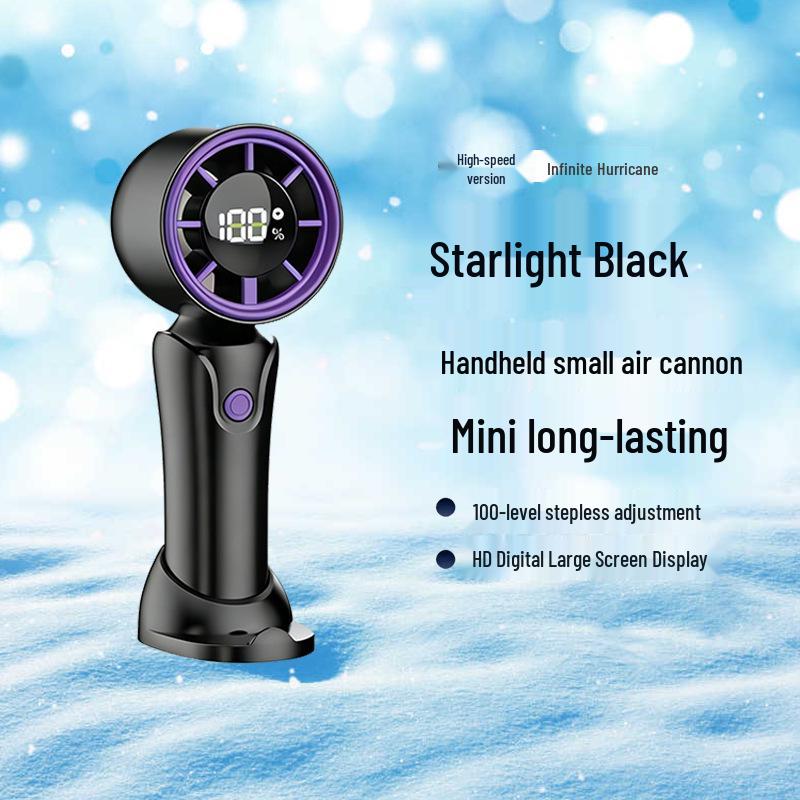 100-Speed Portable USB Mini Fan: Handheld & Desktop for Travel