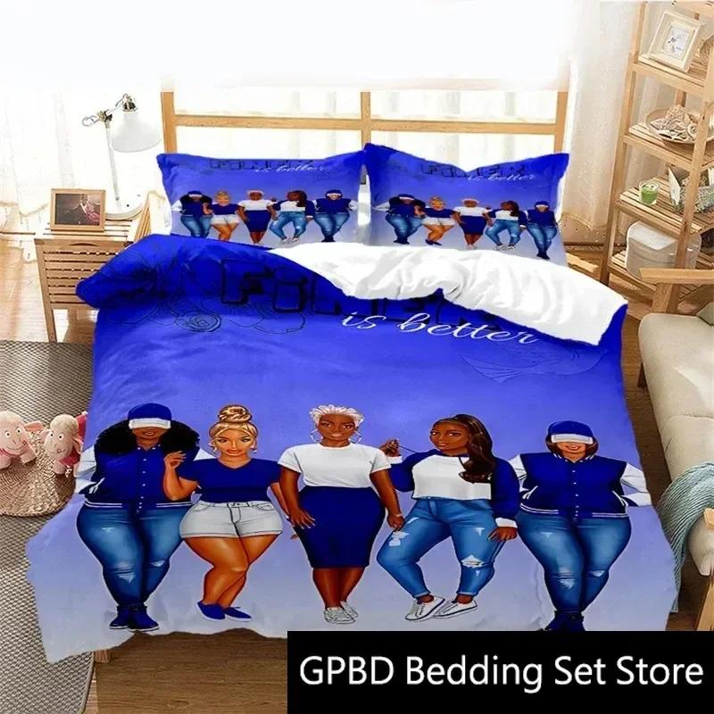 3D Print 1920 Zeta Phi Beta Society Bedding Set Double Twin King Duvet Cover Comforter Pillowcase Boys Girls Adults Bedroom