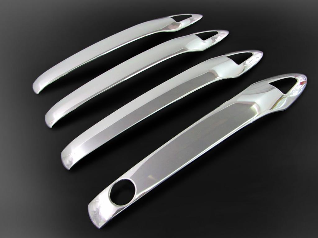 BRIGHTZ Camry AXVH70 AXVH75 Finish Stainless Steel Door Handle AXVH H70 70 H75 75 Ultra-Mirror Covers, 4-Piece Half-Type [PRIUS50-NOBU-HS-A0B3C1]