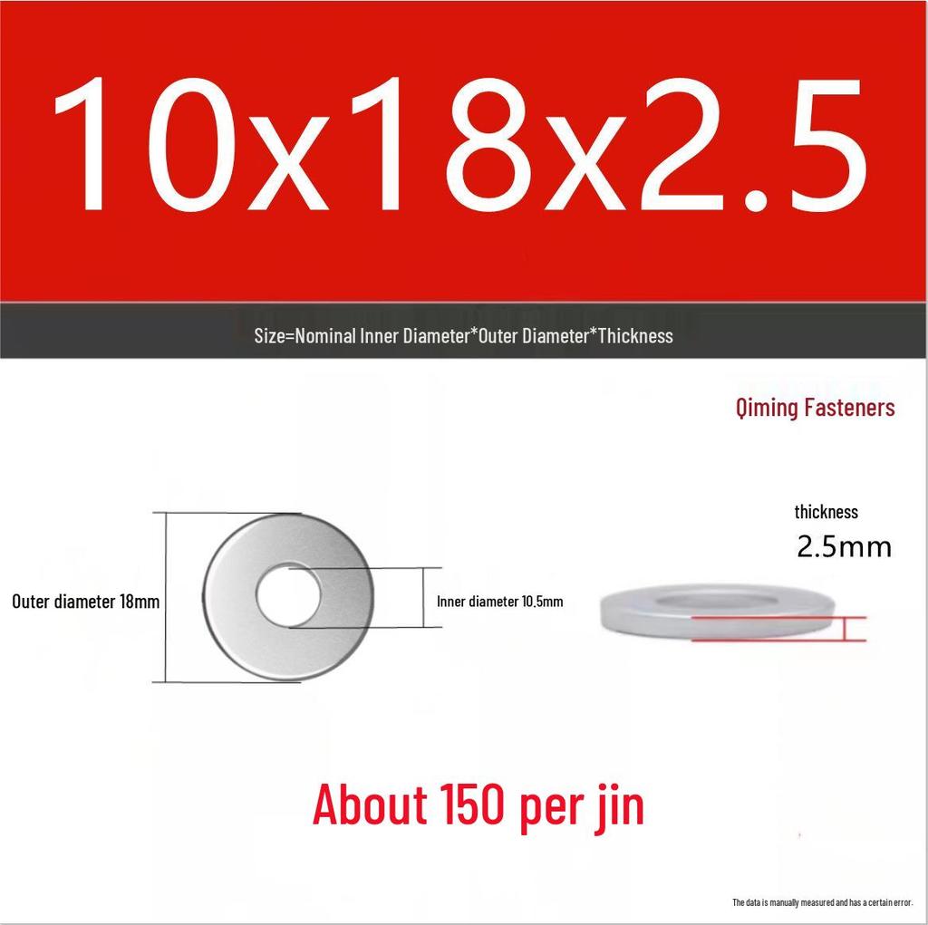 4.8 Grade Galvanized Iron Flat Washer M3-M40 Oversized Metal Screw Gasket Washer