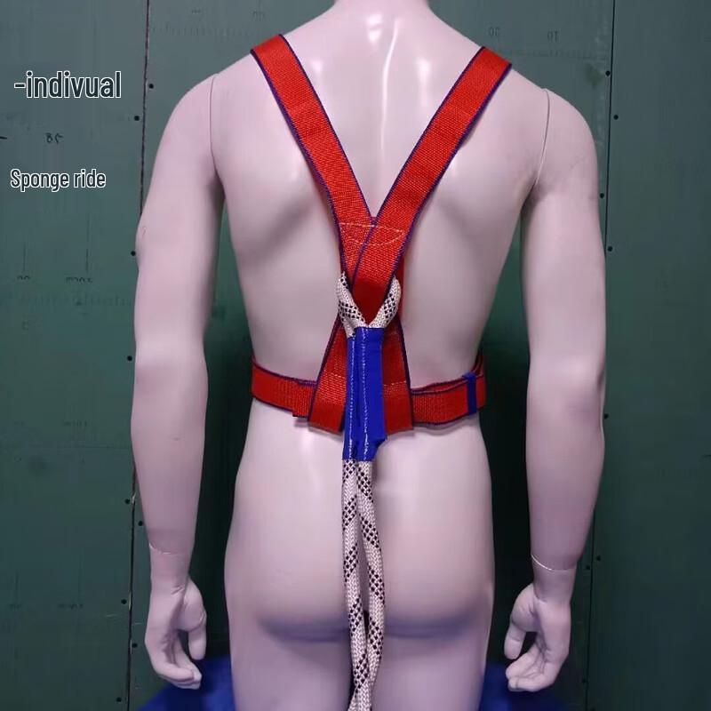 WEZHO 3-Point Worksite Safety Harness with Double Hooks