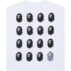 A BATHING APE Head T-Shirts Men's Crew Neck Moderate 1122-110-008