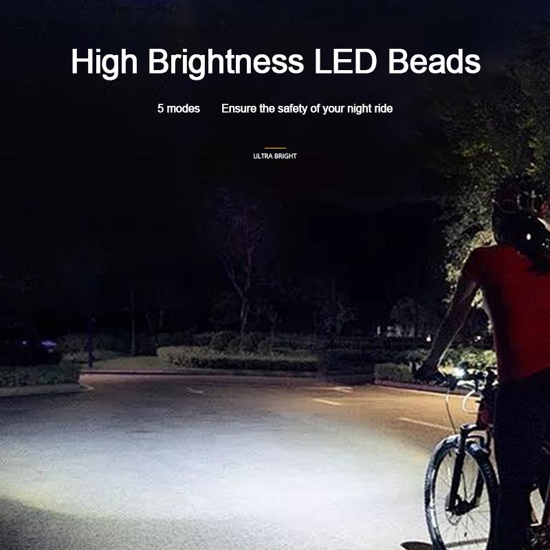 2024 NEW Night Cycling Safety Bicycle Light Bike USB Charge MTB Flashlight Bicycle Headlight for Cycling Bicycle Front Lamp