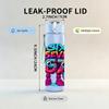 1PC Six Seven Bright Graffiti Cartoon Print 750ml Color Plastic Sports Water Bottle Leakproof Flip Straw Lid Suitable for Sports Office Home Use
