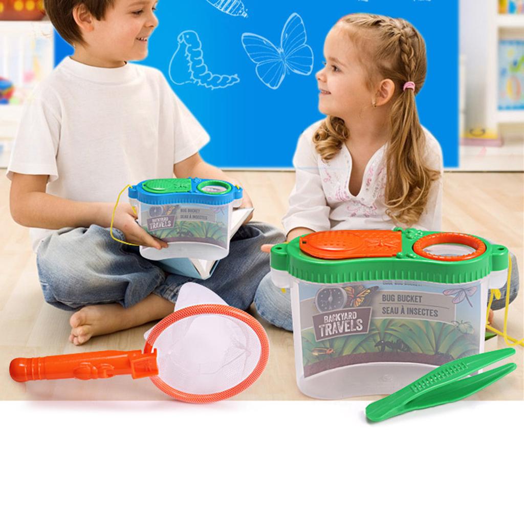 Portable Handheld Magnifying Glass Children Education Toys Insect Feeding Experimental Observation Box Magnifier