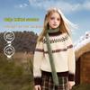 ASK JUNIOR Fair Isle Knit Sweater for Girls