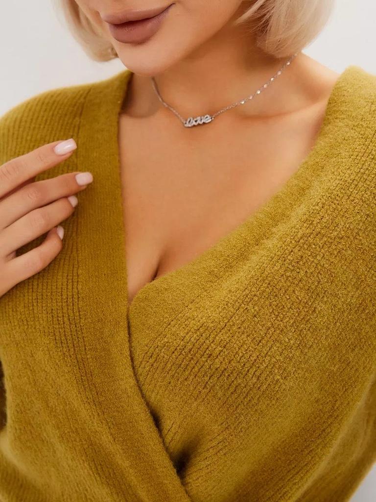 2025 Herbst Sexy V-Ausschnitt zum Binden Strickjacke - Figurbetonender Damenmantel im europäischen und amerikanischen Stil