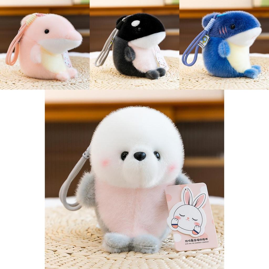 Marine Animal Plush Toy Whale Shark Keychain With Soft Pp Cotton For Kids And Teens
