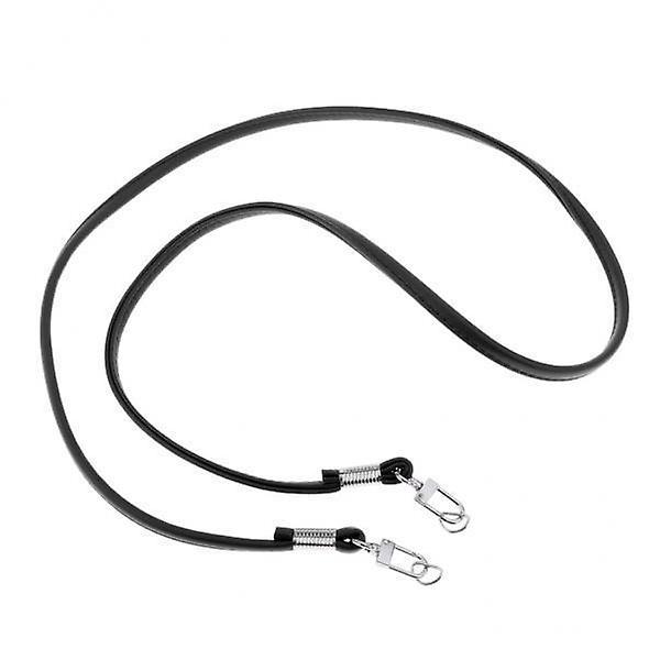 2xPU Leather Shoulder Bag Strap Replacement Handle DIY Handbag Purse Black