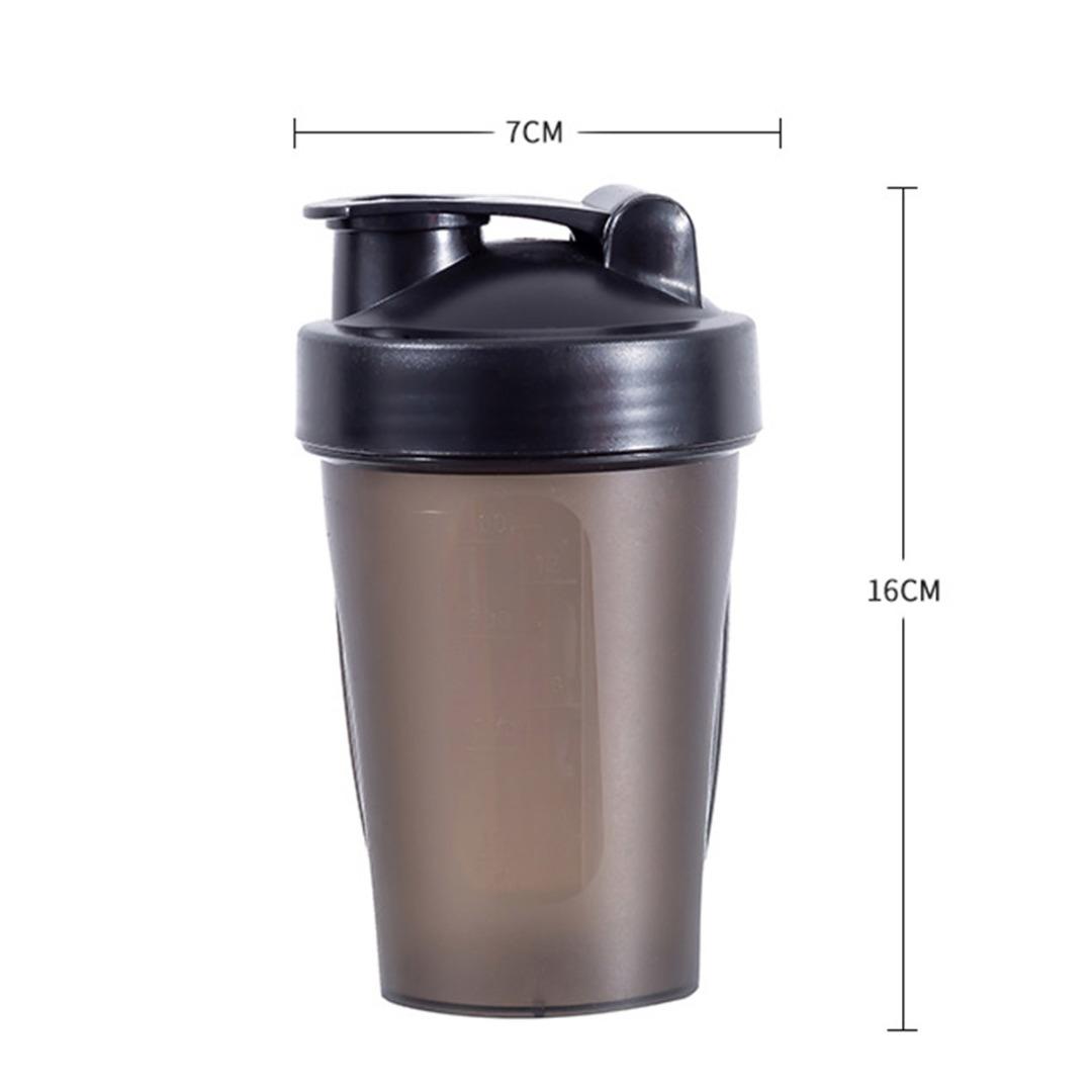 400 мл Спортивный умный протеиновый шейкер Бутылка для воды Пластиковый стакан-миксер Фитнес