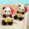 Adorable And Festive Panda Plush Toy For Christmas Celebrations And Gift Giving