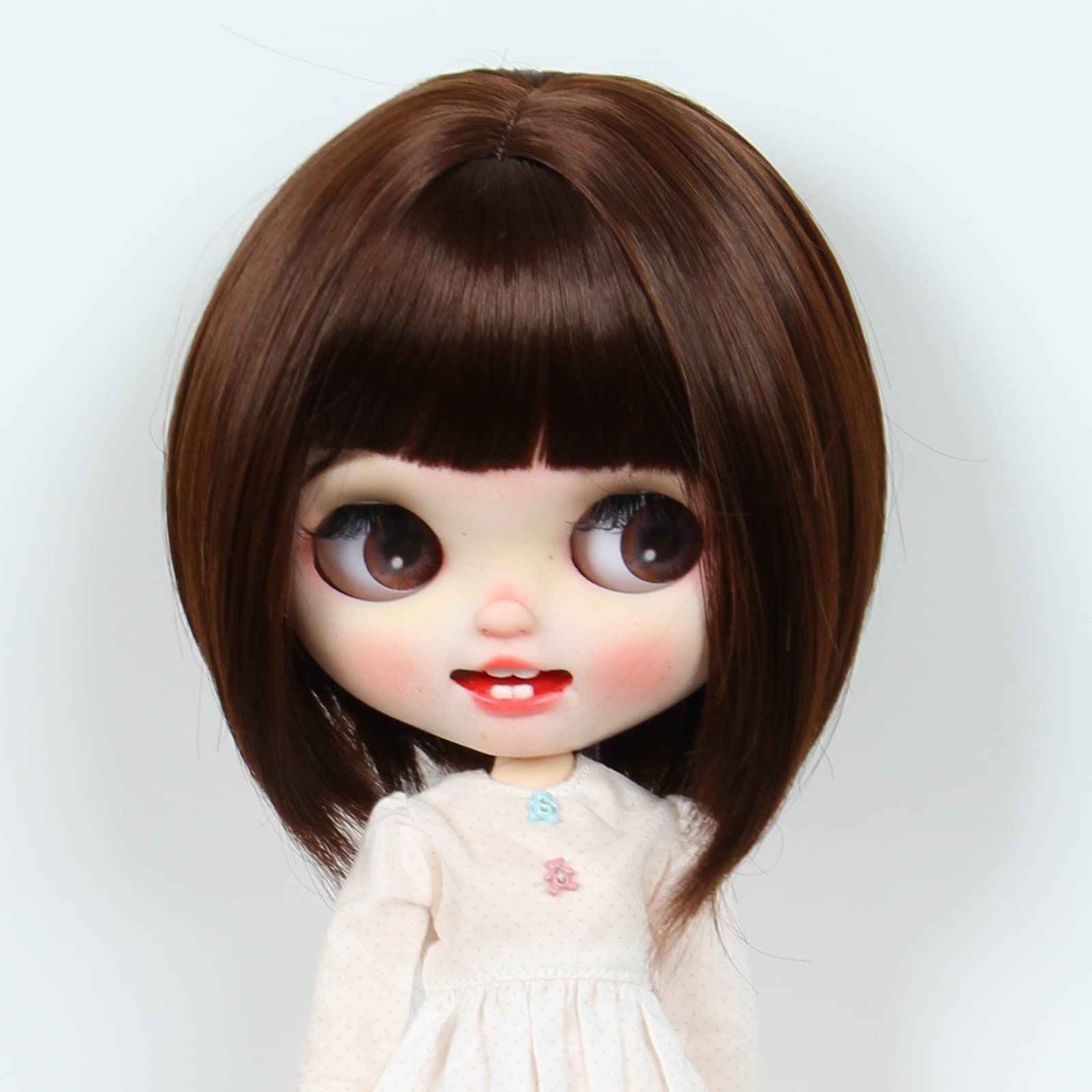 

Linfairy inch Doll Wig 9-10 (Brown)