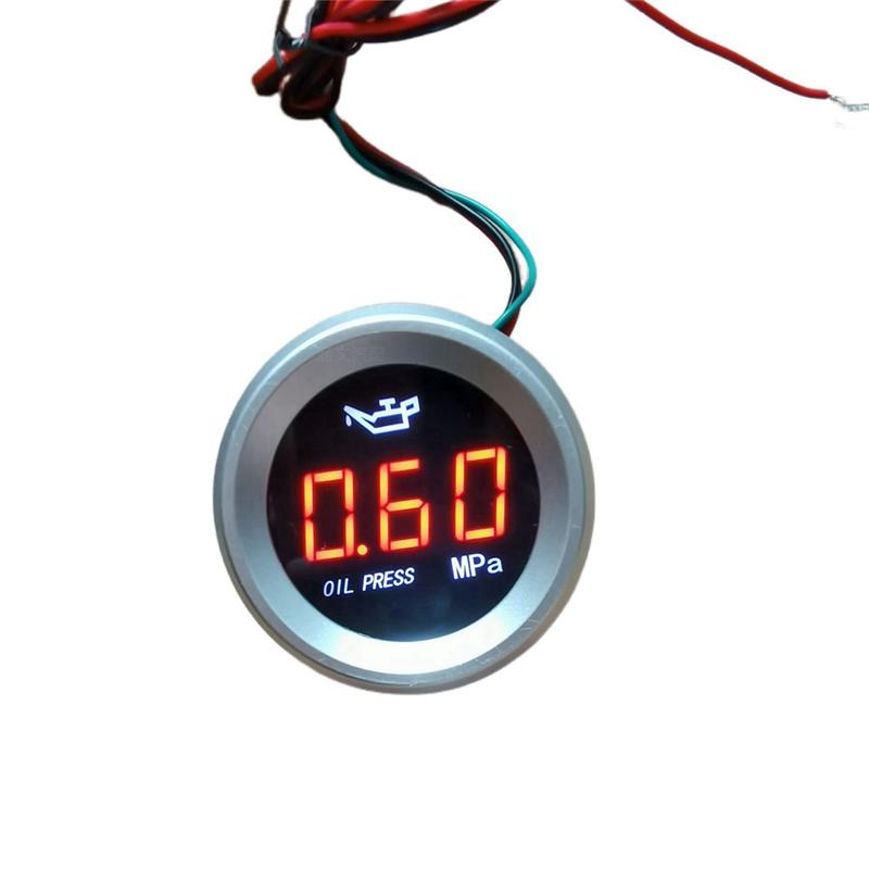 52Mm Oil Pressure Gauge Car Digital Meter LED Display Without Sensor Round Digital Oil Gauge
