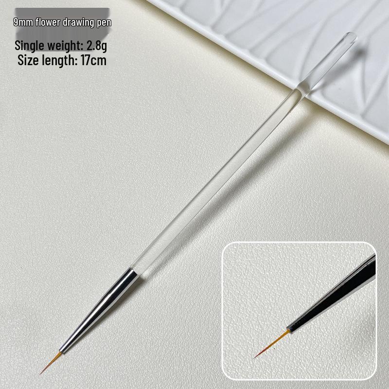 Five-Piece Nail Art Striping Brush Set for Line & Flower Painting